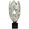 Quincy 23" High Polished Silver Metal Sculpture