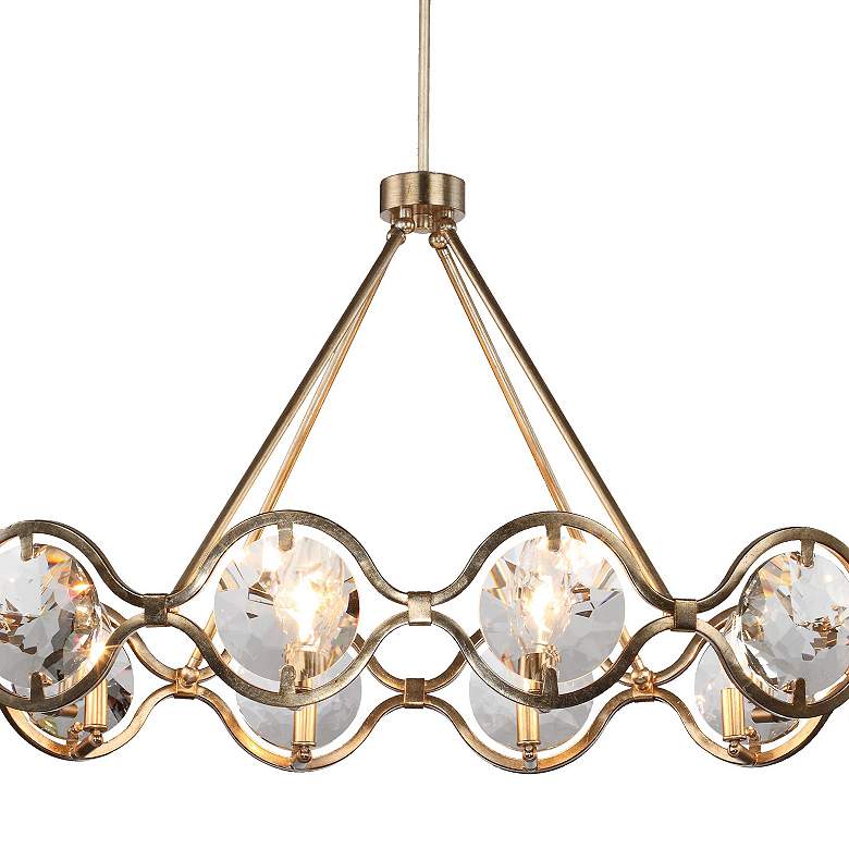 Image 3 Quincy 40" Wide Distressed Twilight 10-Light Chandelier more views