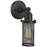 Quincy Hall 10&quot; High Oil-Rubbed Bronze A Wall Sconce