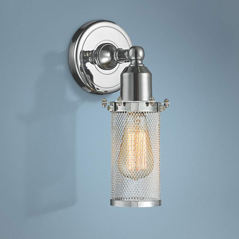 Image 1 Quincy Hall 10" High Polished Chrome A Wall Sconce