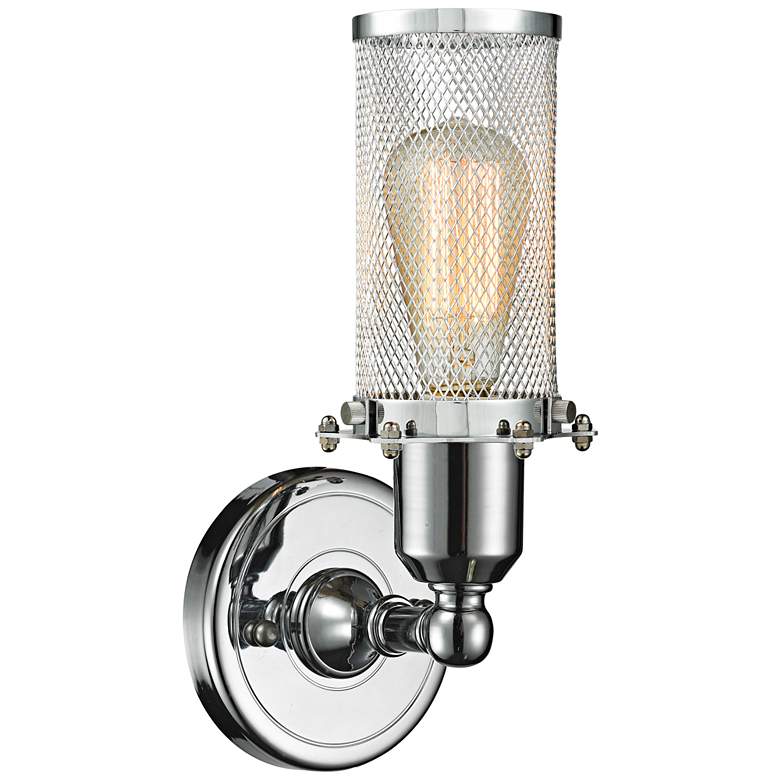 Image 3 Quincy Hall 10" High Polished Chrome A Wall Sconce more views