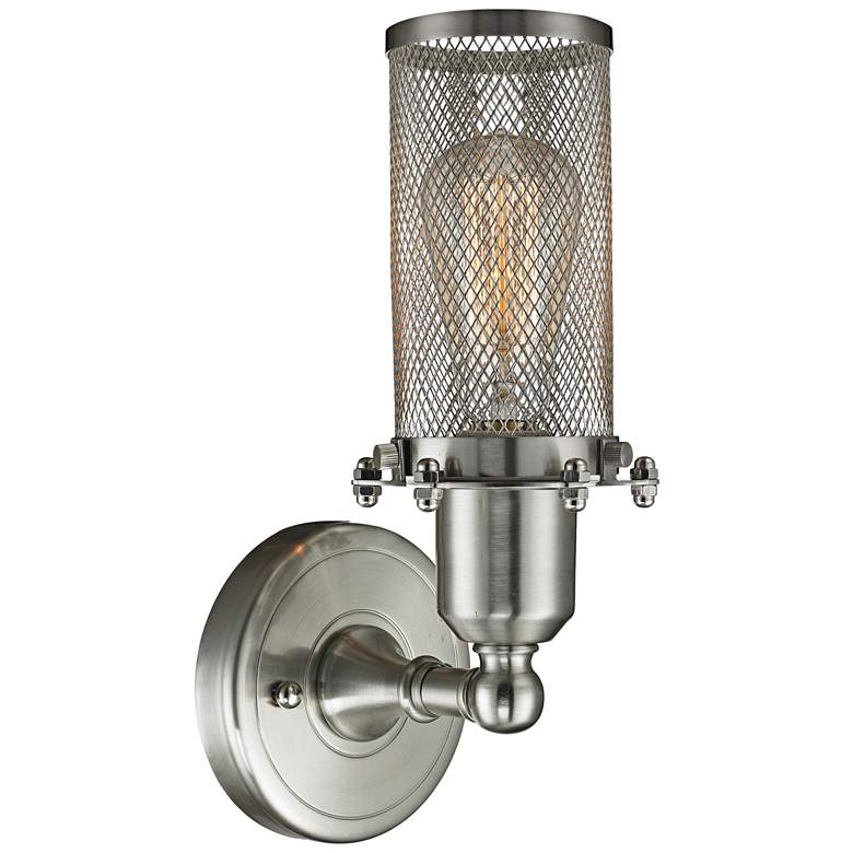 Image 2 Quincy Hall 10" High Satin Brushed Nickel A Wall Sconce more views