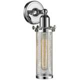 Quincy Hall 12&quot; High Polished Chrome T Wall Sconce
