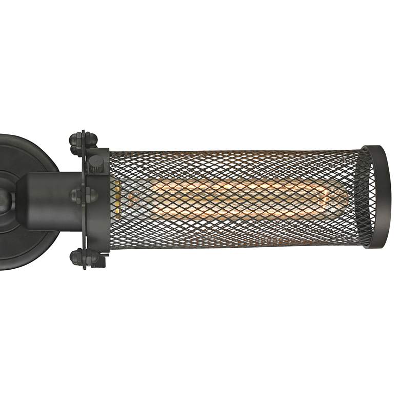 Image 3 Quincy Hall 4" High Bronze 2-Light T Bowtie Wall Sconce more views