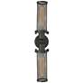 Quincy Hall 4" High Bronze 2-Light T Bowtie Wall Sconce