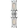 Quincy Hall 4"H Polished Chrome 2-Light A Bowtie Wall Sconce