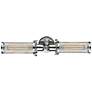 Quincy Hall 4"H Polished Chrome 2-Light T Bowtie Wall Sconce