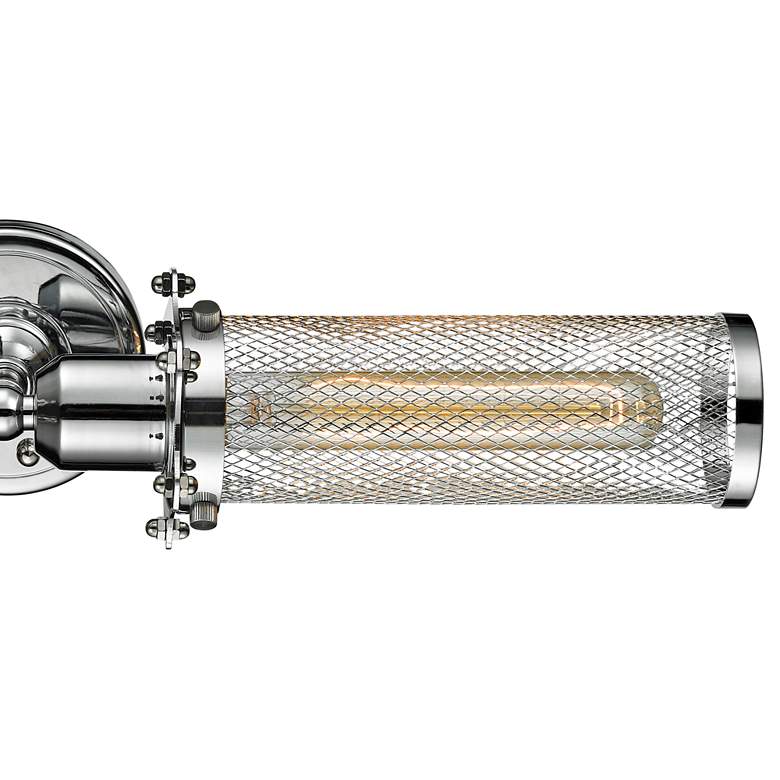 Image 2 Quincy Hall 4"H Polished Chrome 2-Light T Bowtie Wall Sconce more views