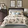 Thumbnail2 of Quincy Khaki Print Cotton Twill King 7-Piece Comforter Set