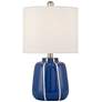 3_Quinn 18" High Blue and White Ceramic Table Lamp