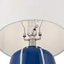 5_Quinn 18" High Blue and White Ceramic Table Lamp more views
