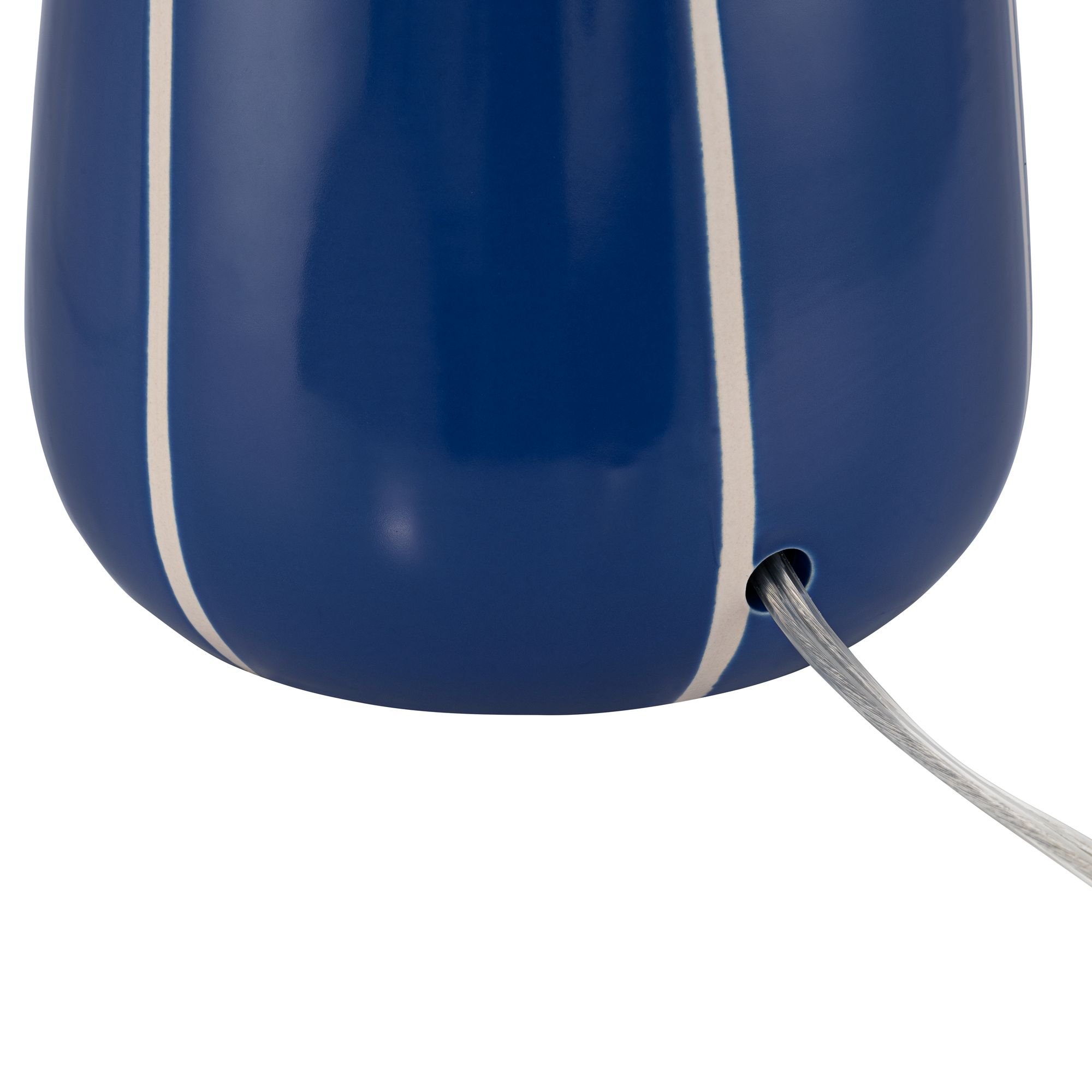 Quinn 18" High Blue and White Ceramic Table Lamp in scene