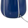 Quinn 18" High Blue and White Ceramic Table Lamp in scene