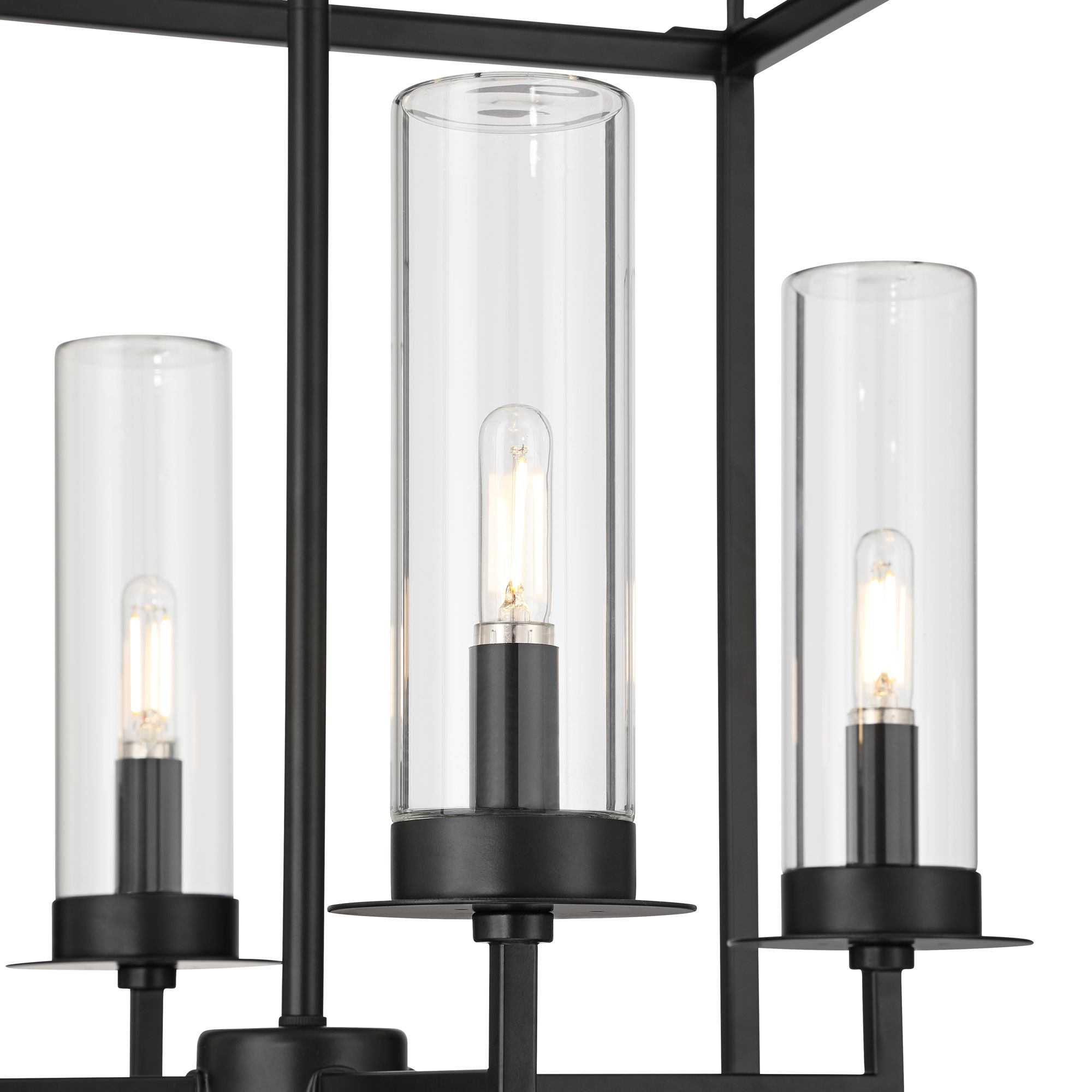 Image 4 Quinn 29" High Black Rustic Modern 4-Light Outdoor Hanging Light more views