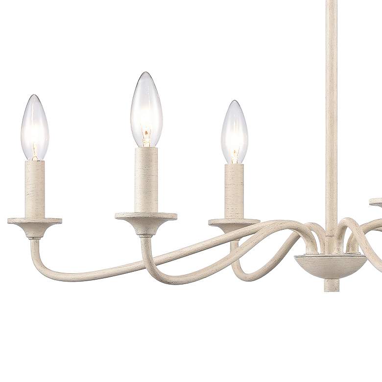 Image 4 Quinn 30" Wide 6-Light Chandelier - Antique White more views