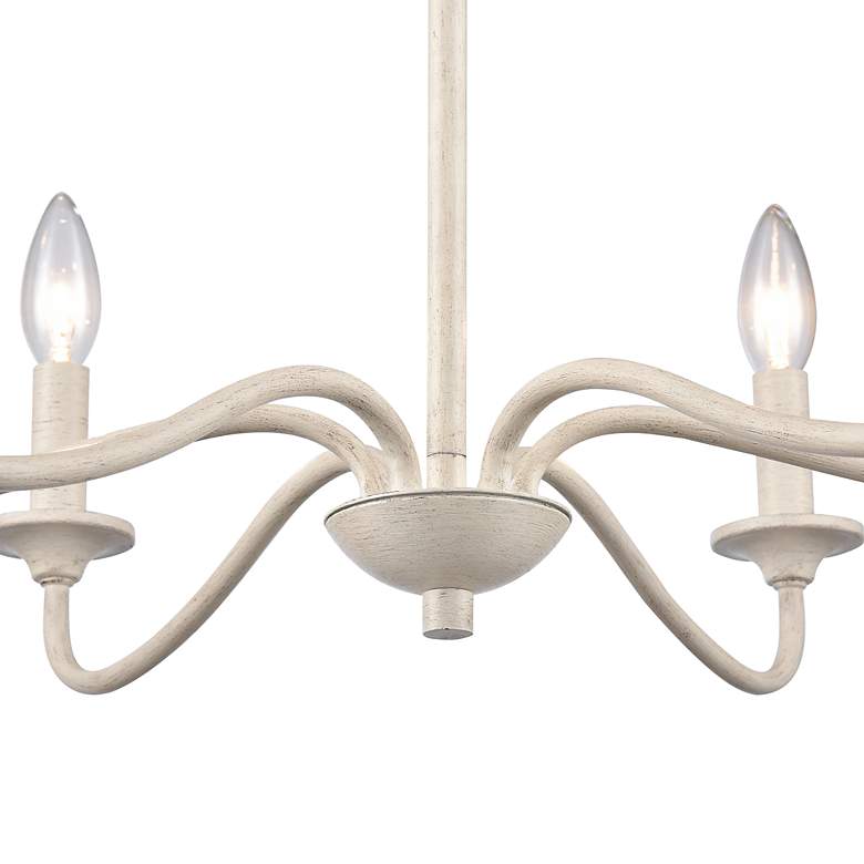 Image 5 Quinn 30" Wide 6-Light Chandelier - Antique White more views