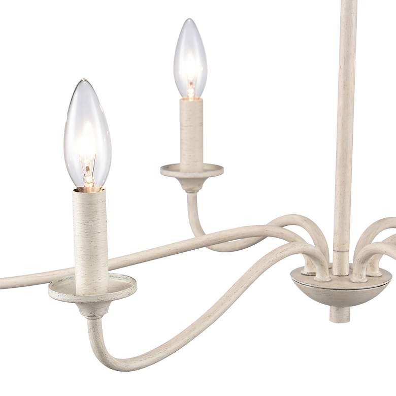 Image 6 Quinn 30" Wide 6-Light Chandelier - Antique White more views