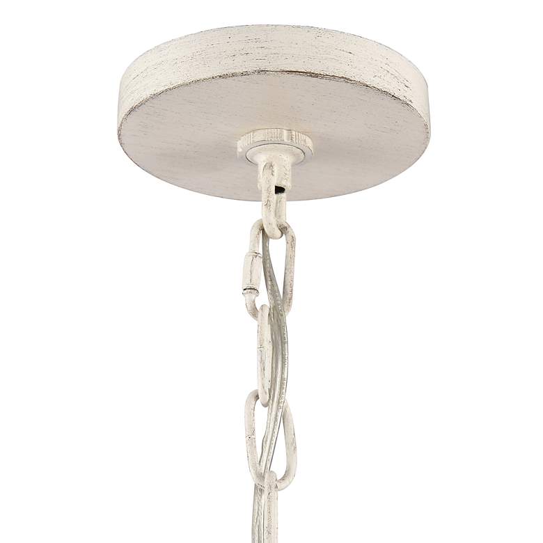Image 7 Quinn 30" Wide 6-Light Chandelier - Antique White more views