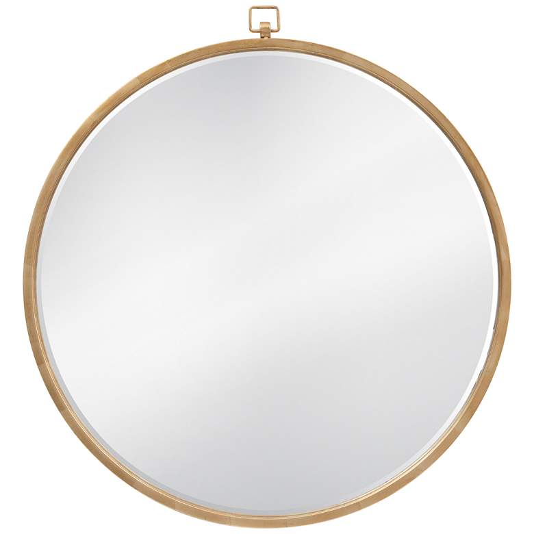 Image 3 Quinn 36" x 36" Gold Wall Mirror