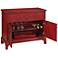 Quinn 40" Wide Red Wood Hospitality Bar Cabinet