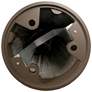 Thumbnail3 of Quinn 42" High Dark Bronze Round Dome LED Bollard Light more views