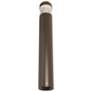 Quinn 42" High Dark Bronze Round Dome LED Bollard Light