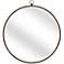 Quinn Antique Bronze 36" Round Wall Mirror