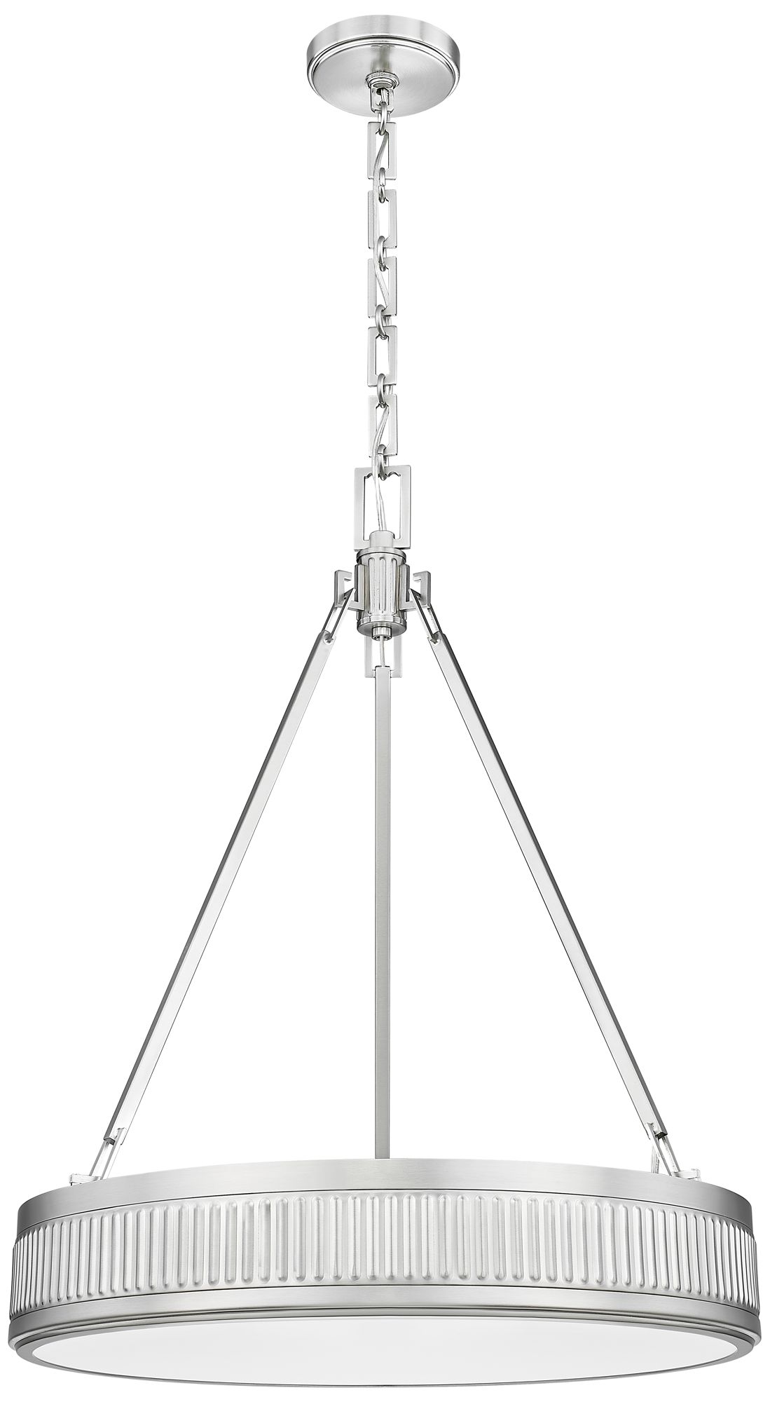 Image 7 Quinn by Z-Lite 22 inch Satin Nickel 3 Light Pendant more views