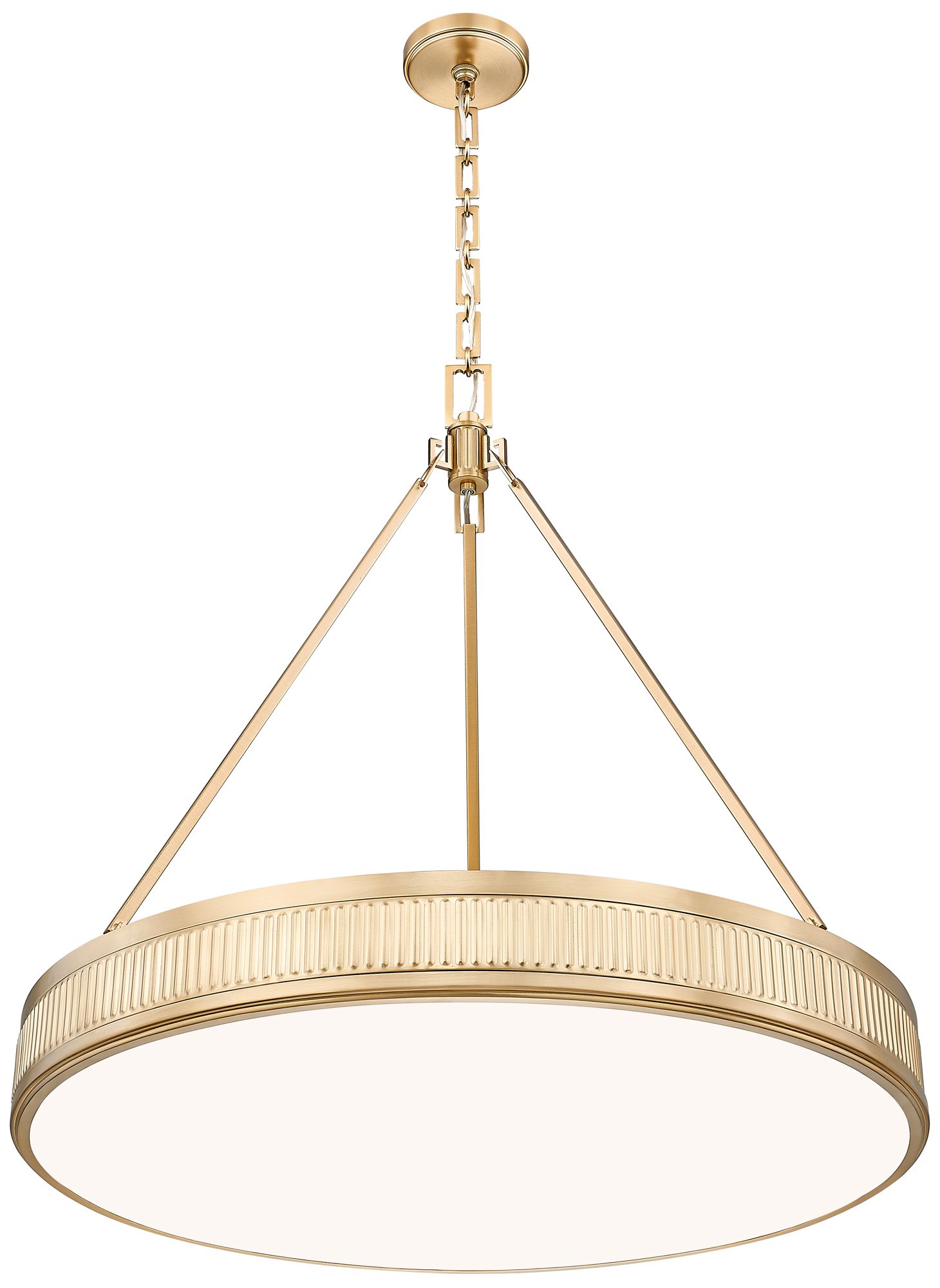 Image 5 Quinn by Z-Lite 32 inch Modern Gold 3 Light Pendant more views