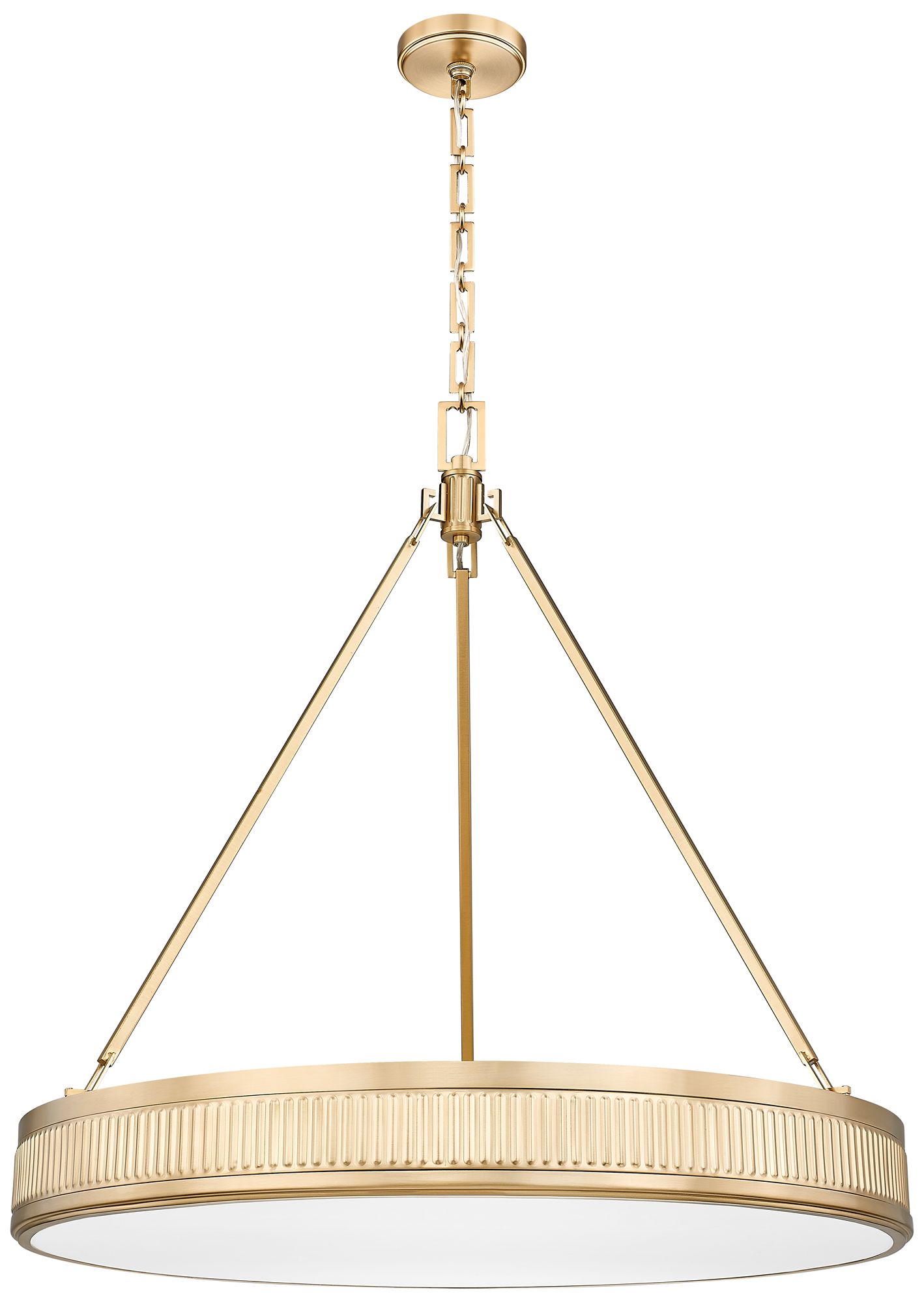 Image 7 Quinn by Z-Lite 32 inch Modern Gold 3 Light Pendant more views
