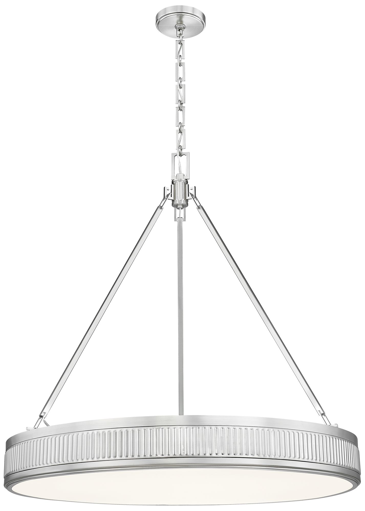 Quinn by Z-Lite 32 inch Satin Nickel 3 Light Pendant