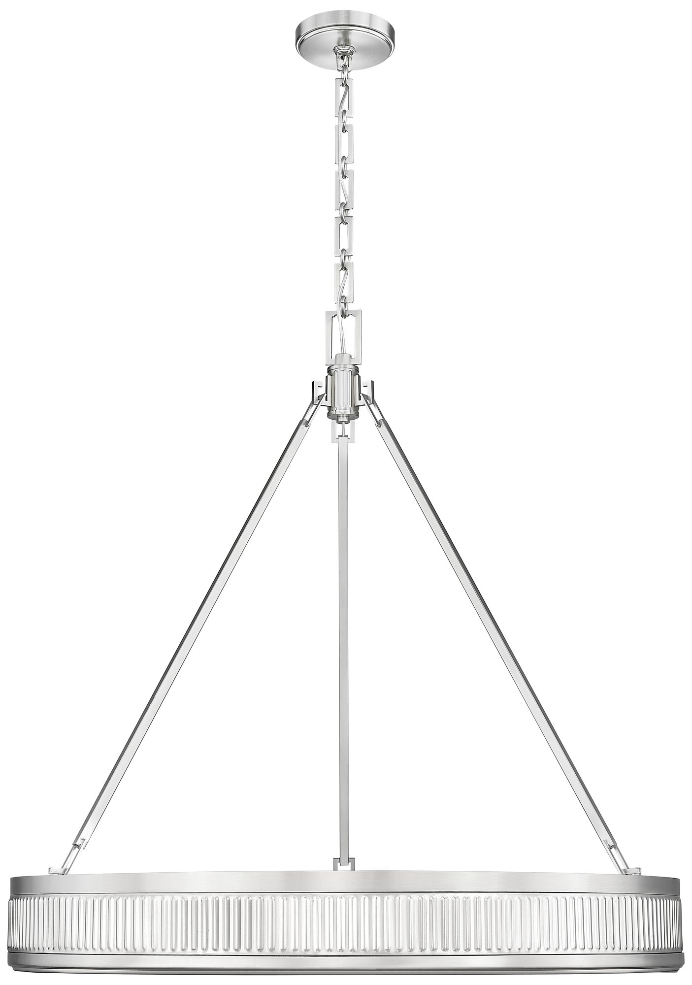 Image 4 Quinn by Z-Lite 32 inch Satin Nickel 3 Light Pendant more views