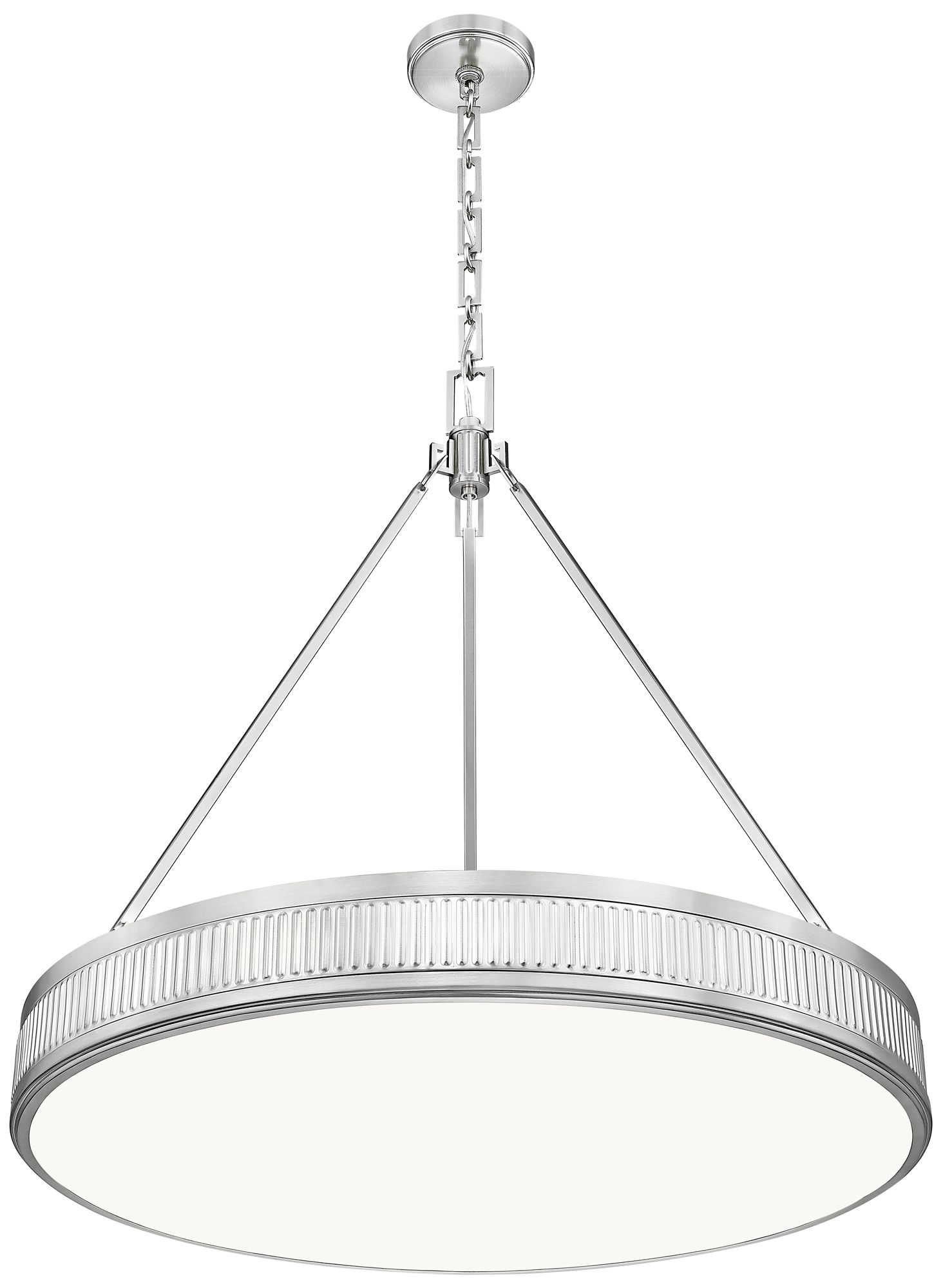 Image 5 Quinn by Z-Lite 32 inch Satin Nickel 3 Light Pendant more views
