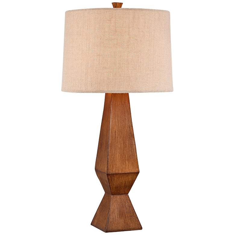 Image 1 Quinn Faux Wood Table Lamp