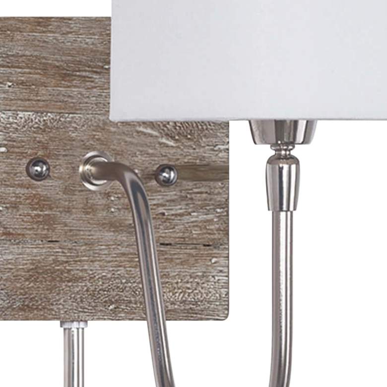 Image 2 Quinn Polished Nickel Bent Arm Plug-In Wall Lamp more views