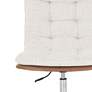 Quinn White Chaps Saddle Leather Tufted Adjustable Swivel Desk Chair