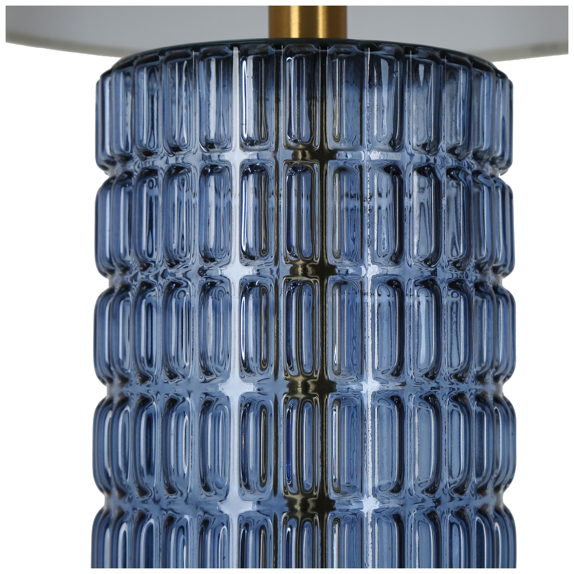 Image 3 Quintilian 1-Light Blue Glass Table Lamps - Made to Order more views