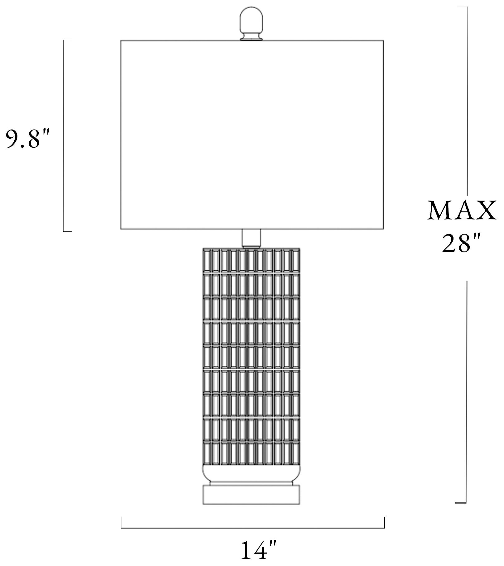 Image 2 Quintilian 1-Light Blue Glass Table Lamps more views