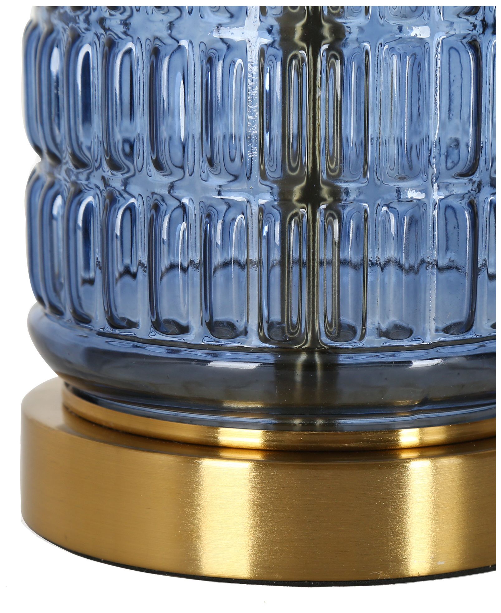 Image 4 Quintilian 1-Light Blue Glass Table Lamps more views