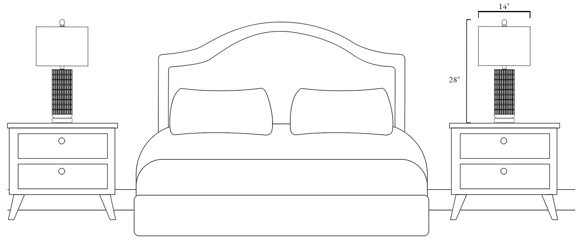 Quintilian 1-Light Blue Glass Table Lamps