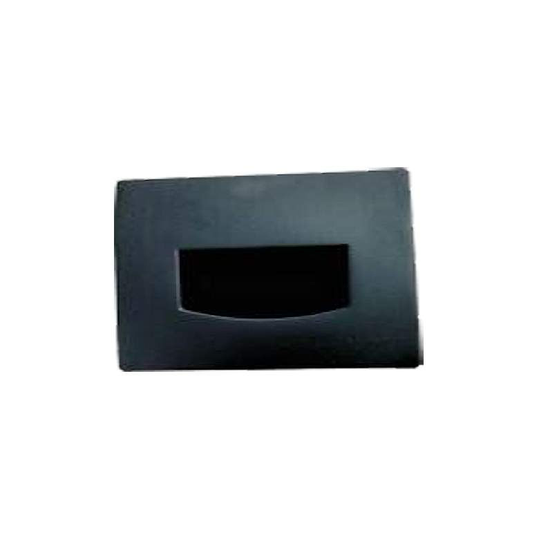 Image 1 Quinto 4 1/2 inch Wide Black LED Edge Step Light