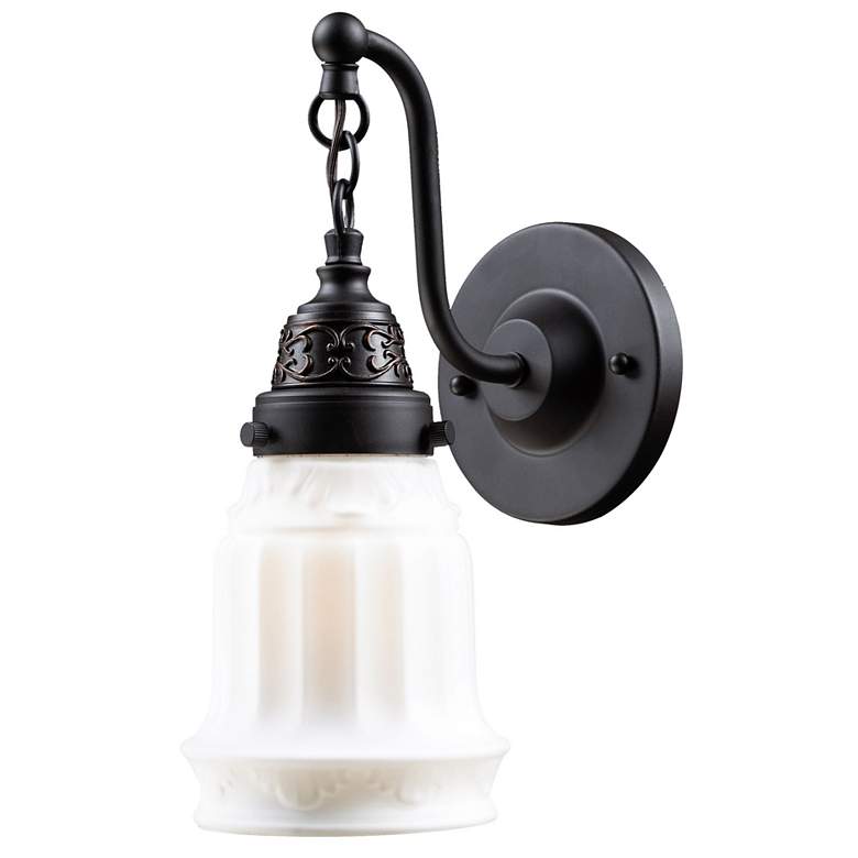 Image 1 Quinton Parlor 12" High 1-Light Sconce - Oiled Bronze