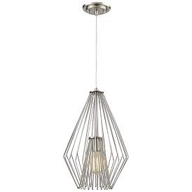 Image1 of Quintus 12 1/4" Wide Brushed Nickel Pendant Light