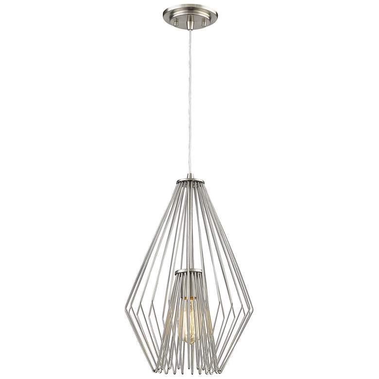 Image 1 Quintus 12 1/4" Wide Brushed Nickel Pendant Light
