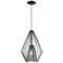 Quintus 12 1/4" Wide Matte Black Pendant Light