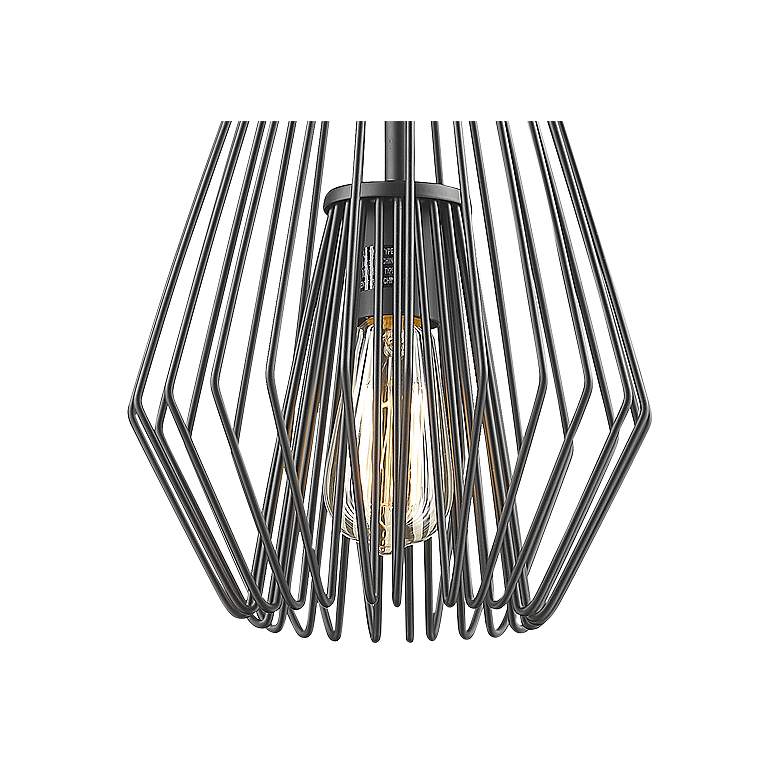 Image 3 Quintus 9 1/4 inch Wide Matte Black Mini Pendant Light more views