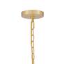 Quiozel Abner 12" Wide Aged Brass Mini Pendant