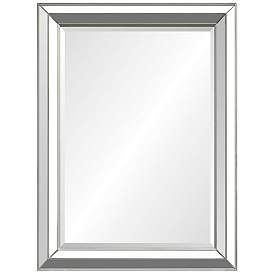 Image2 of Quite Silver Leaf 30" x 40" Rectangular Wall Mirror