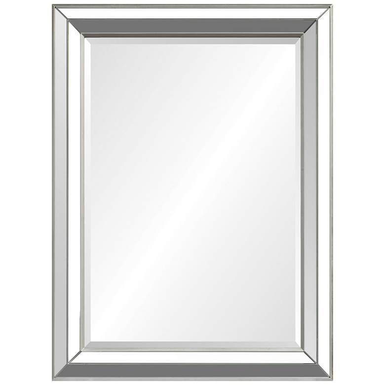 Image 2 Quite Silver Leaf 30 inch x 40 inch Rectangular Wall Mirror