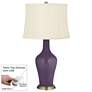 Quixotic Plum Anya Table Lamp with Dimmer